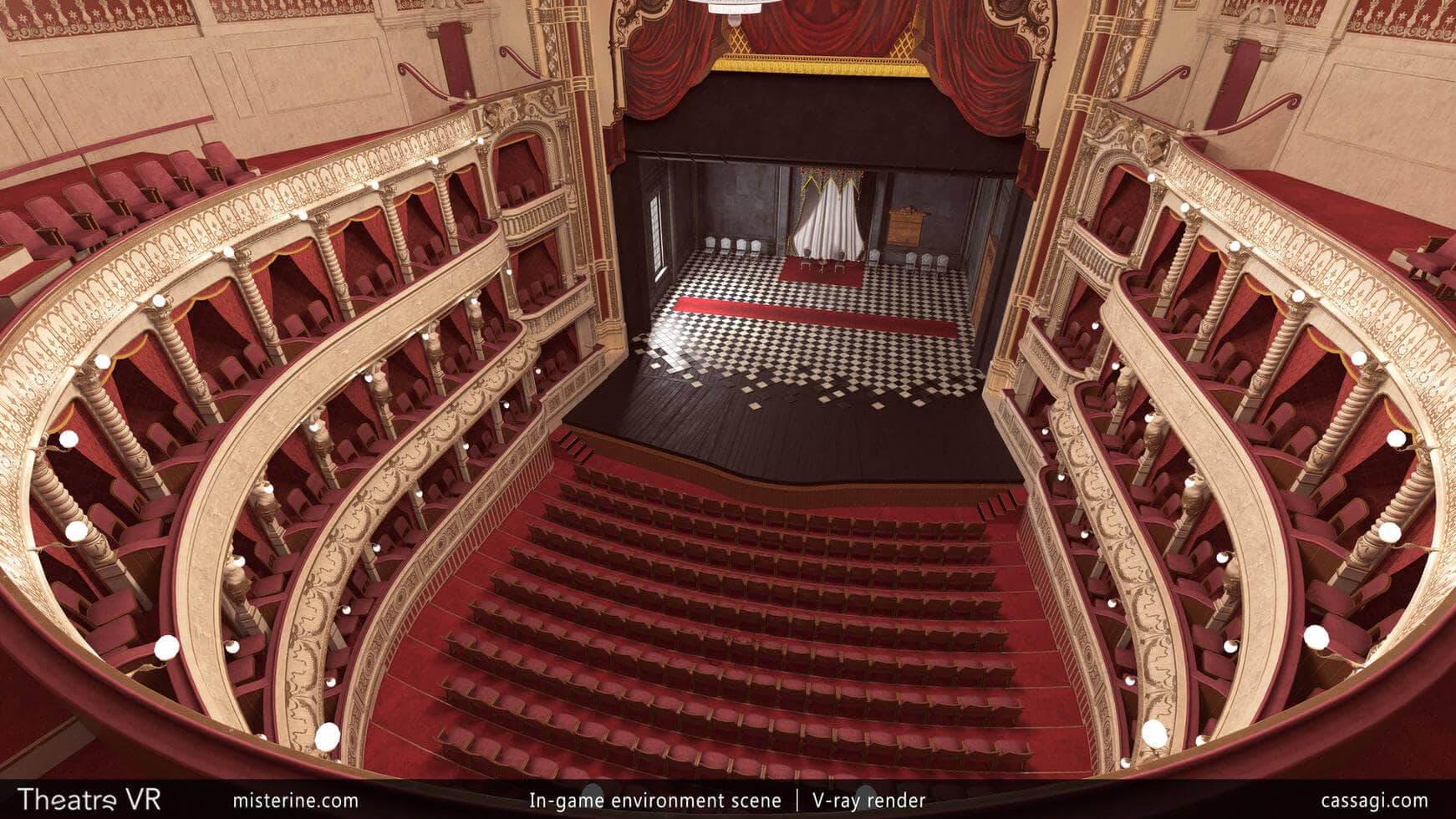 Theatre VR interior game environment